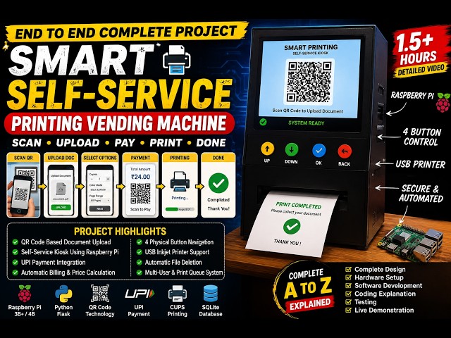 Smart Self-Service Printing Vending Machine