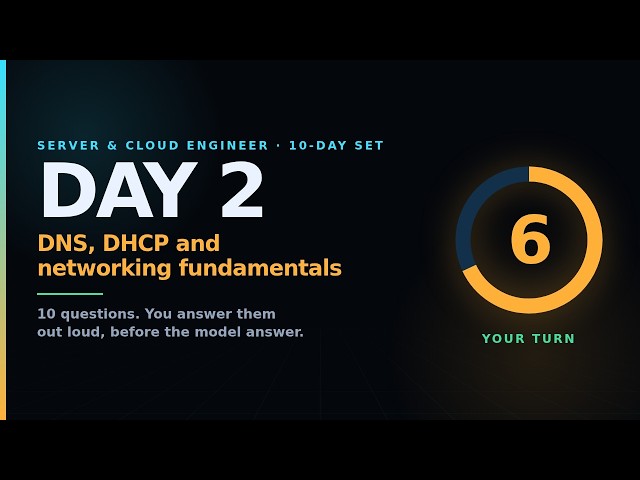 DNS, DHCP & Networking Interview Questions — Day 2 of 10