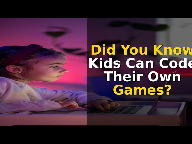 Did You Know Kids Can Code Their Own Games and Apps?