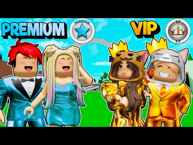 FAMILIA VIP vs PREMIUM en Brookhaven Roblox