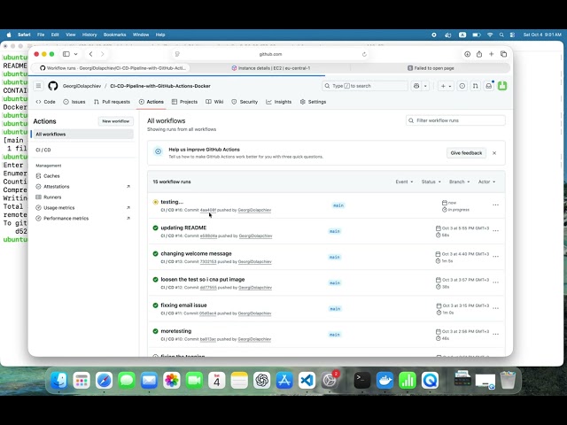 🚀 CI/CD Pipeline with GitHub Actions & Docker (DevOps Project 01)