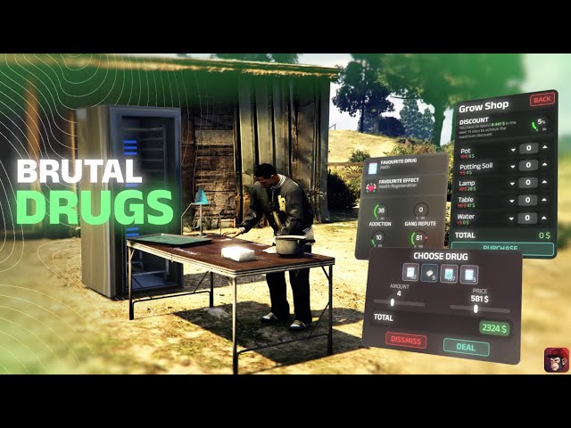 FiveM Drug System - all in one [ESX & QBCore/QBOX] | Brutal Scripts