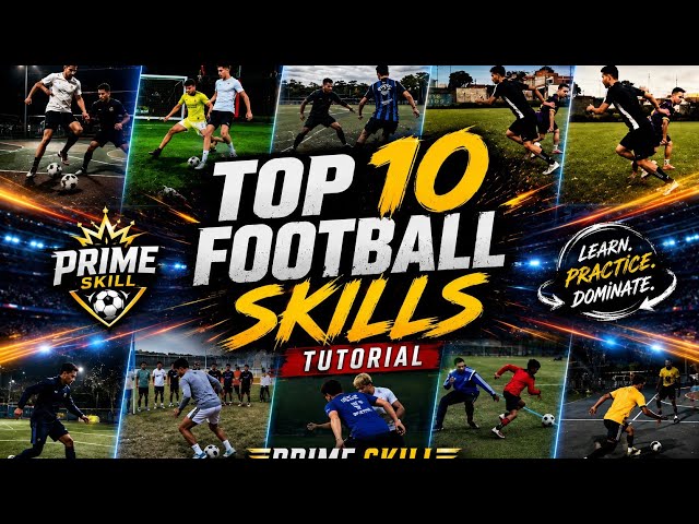 Trending Top 10 Football Skill tutorial The best for football skills. Practice and learn ⚽👀❤️‍🔥💀