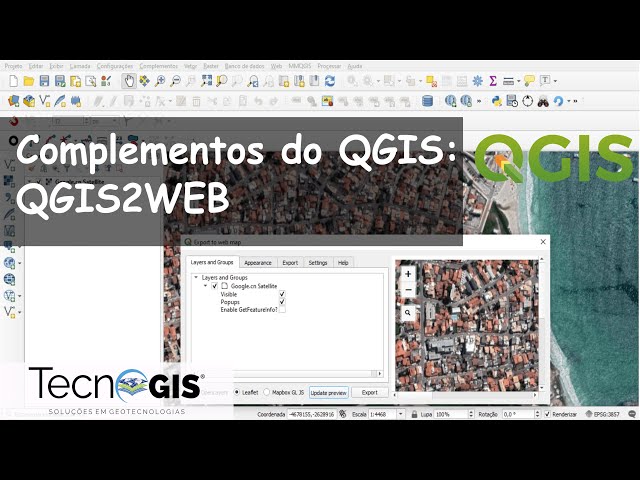Complementos do QGIS: QGIS2WEB
