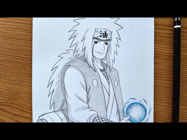 How To Draw Jiraiya Rasengan || Naruto Drawing Tutorial