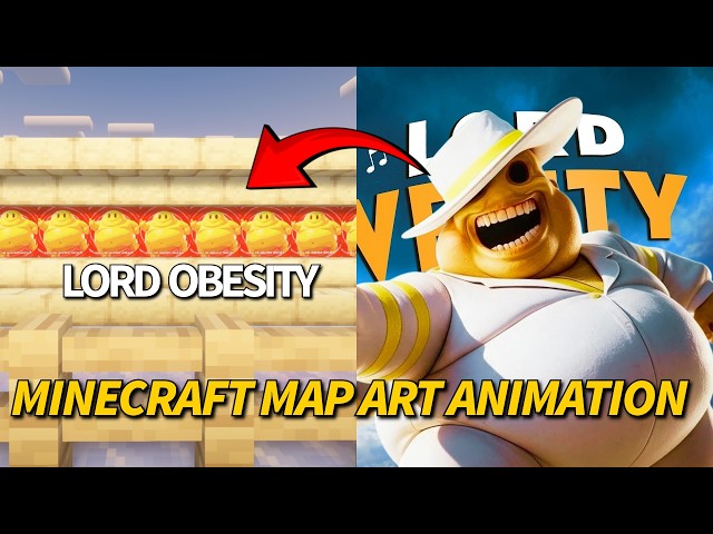 I Made a Lord Obesity Song Video Using Minecraft Map Art!