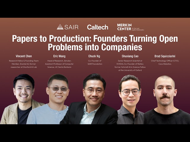 Papers to Production: Founders Turning Open Problems into Companies