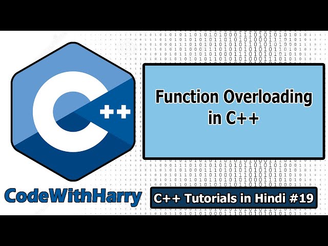 Function Overloading with Examples in C++ | C++ Tutorials for Beginners #19