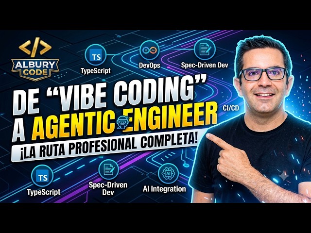 Vibe Coding → Agentic Engineer: Ruta Completa para Ser Dev Profesional con TS, DevOps y SDD en 2026