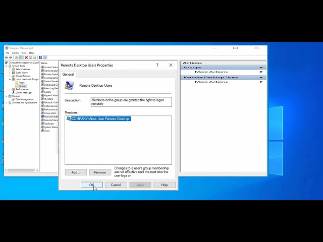 How To Allow Domain User To Remote Desktop To All Computer Using Group Policy Windows Server 2019