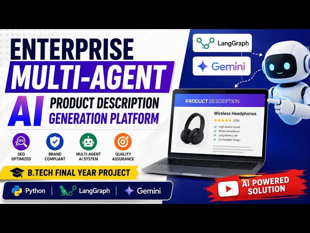 AI Product Description Generator using LangGraph & Gemini  Final Year Project Presentation