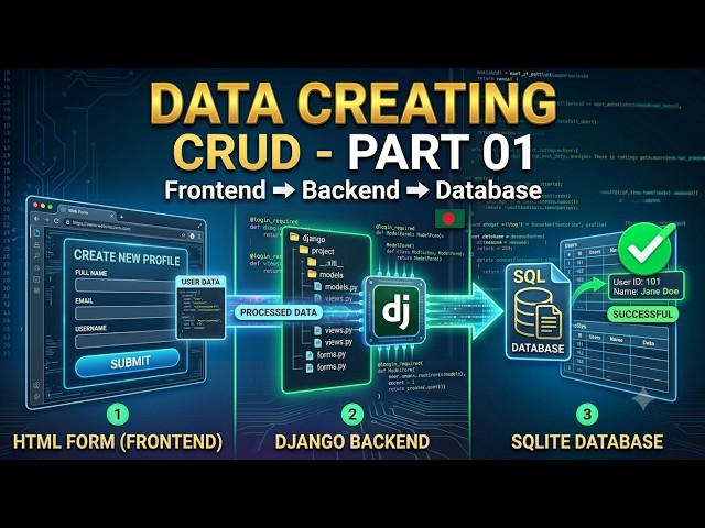 Web Application Development with Python Level 4 | NSDA | CRUD OPERATION | PART 01 | DATA CREATING
