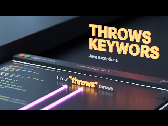 Java Tutorial: Throws In Java | Lecture 105