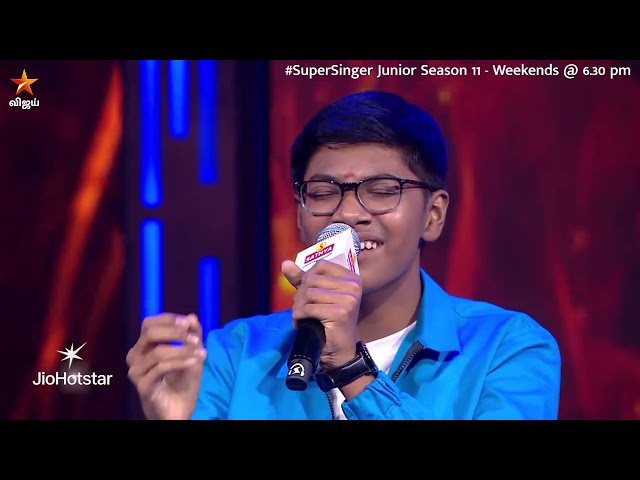 Ennadi Maayavi Nee Song by #Vishnu 😍❤️ | Super Singer Junior 11 | Episode Promo