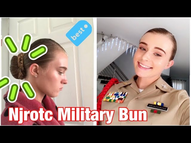 Military Bun Tutorial!!! NJROTC