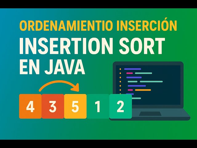 Insertion Sort en Java explicado paso a paso | Ordenamiento de inserción