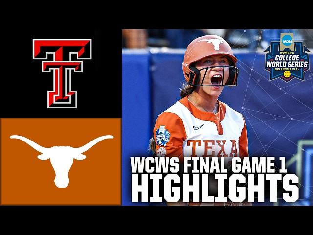 Texas Tech vs. Texas | Women's College World Series Game 1 Highlights | ESPN College Softball
