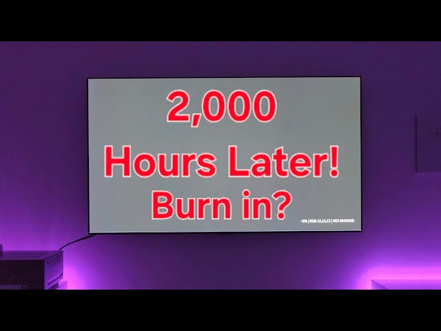 LG G5 OLED burn in & dead pixel test, 2,000 Hours Later!