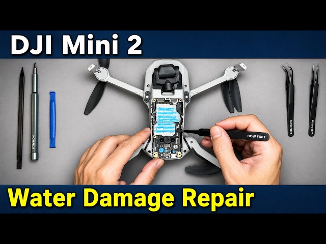 DJI Mini 2 Water Damage Repair | No Power, Corrosion & Board Cleaning