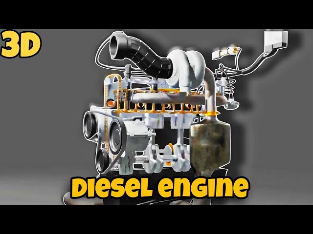 How Diesel Engine Actually Works? (Animation)