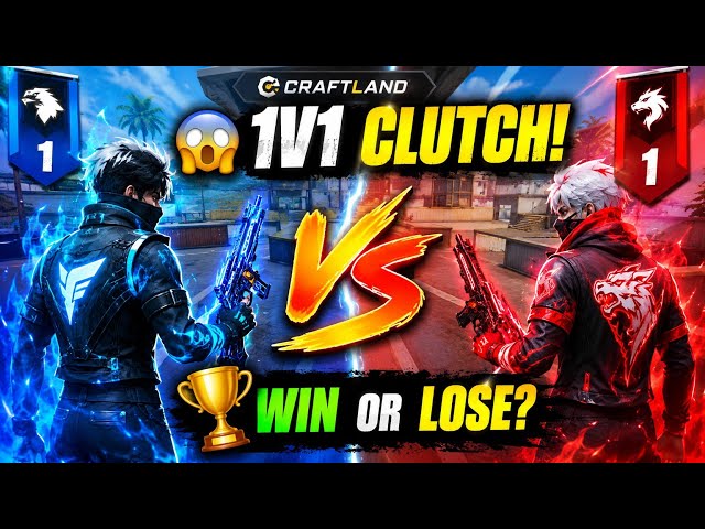 🔥 I Won the CRAZIEST Craftland 1v1! 😨 | Free Fire Custom Gameplay