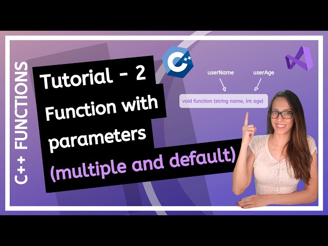 C++ FUNCTIONS (2025) - What is function parameter/argument (multiple, default) PROGRAMMING TUTORIAL