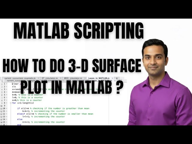 MATLAB TUTORIAL  | HOW TO DO 3-D SURFACE PLOT IN MATLAB ?
