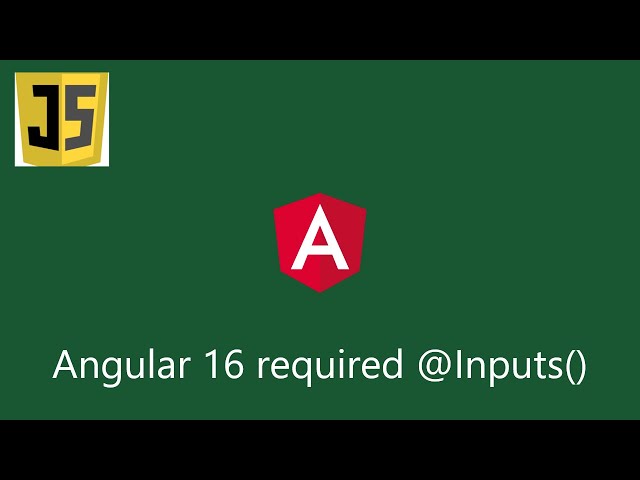 Angular 16 prerelease - Required @Input() feature