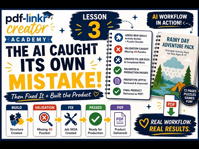 Our AI Workflow Caught Its Own Mistake & Fixed It | Building the Actual Product