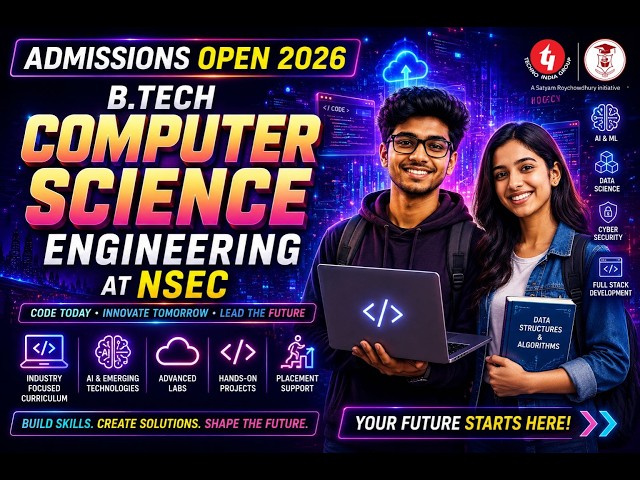 💻 Computer Science & Engineering @ NSEC | Admissions Open 2026 | Build the Future with CSE