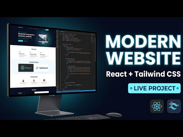 🔴 LIVE | Building a Modern Responsive Website 🚀 | React + Tailwind CSS | Live Project