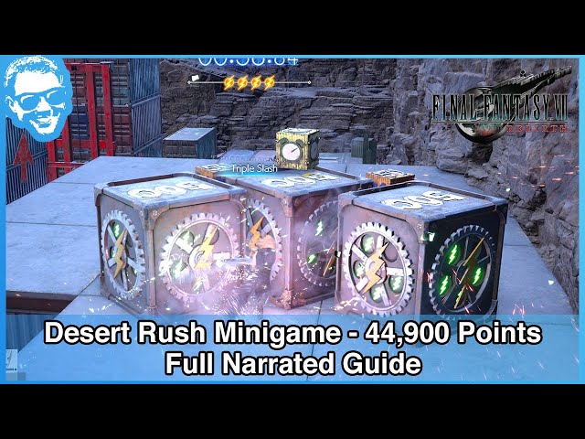 Desert Rush Minigame (Normal Difficulty) - Full Narrated Guide - Final Fantasy VII Rebirth