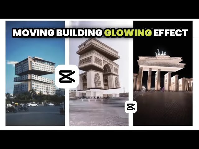 Moving 3D Building Growing Effect In Mobile | Puzzle Transition Video Editing