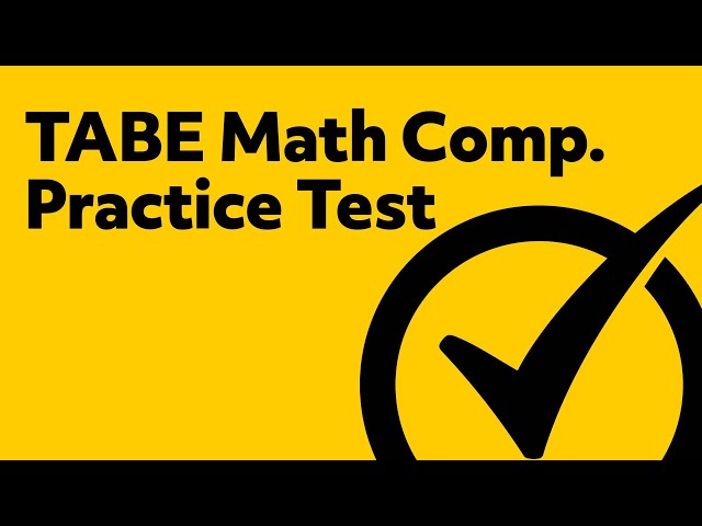 Amazing TABE Math Practice Test