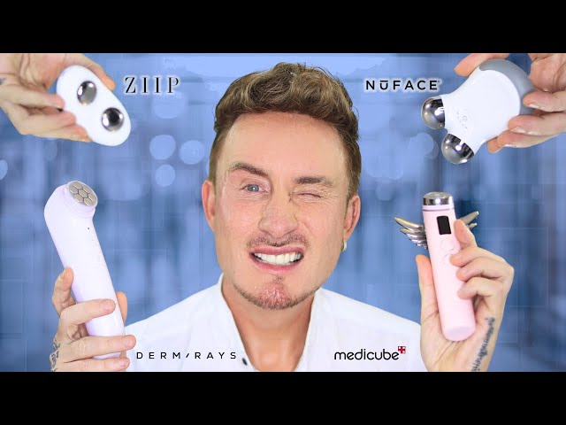 The Best Microcurrent Device 2025 | FusionGlow vs NuFACE vs ZIIP vs Medicube | Skin Tightening Tech