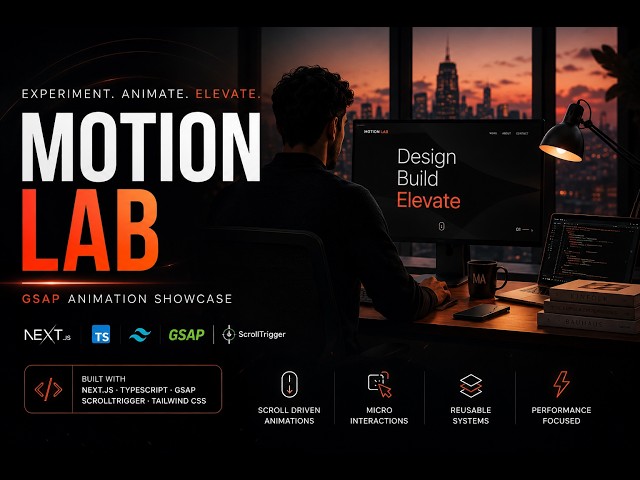 Motion Lab – GSAP Animation Showcase | Next.js & TypeScript