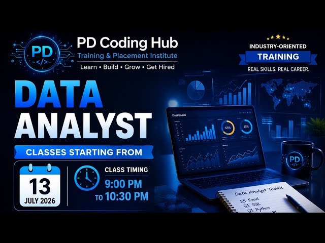 Data Analyst Live Classes 2026: Excel, SQL, Python, Power BI & Placement Prep