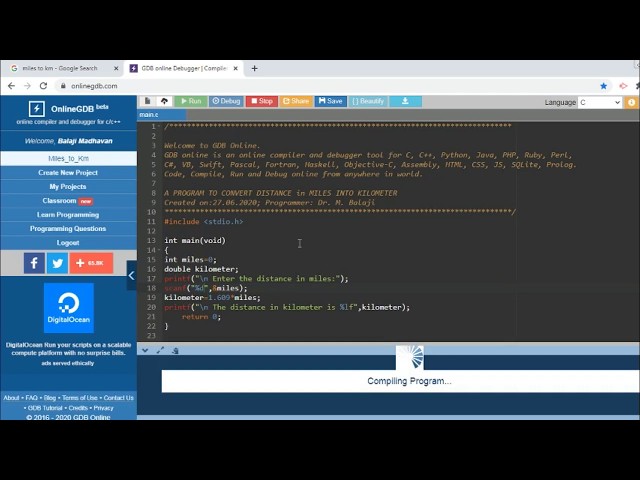 Video 6: Compiling C program an example