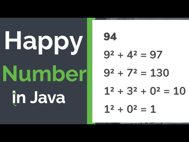Happy Number in Java |  ICSE and ISC