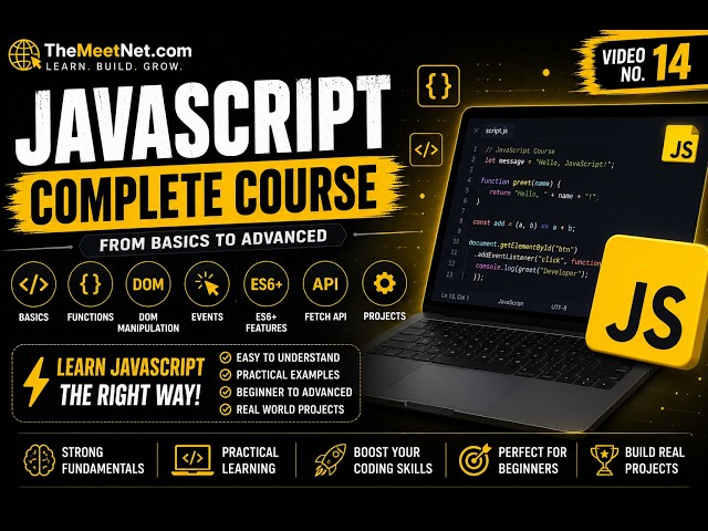 🔥JavaScript in WD Course  | Learn JavaScript from Scratch to Advanced 🚀 | Video #14  #javascript