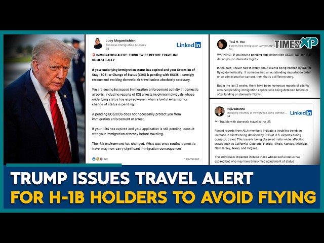 H-1B Visa Holders Get U.S Travel Warning From Lawyers | Indians In U.S