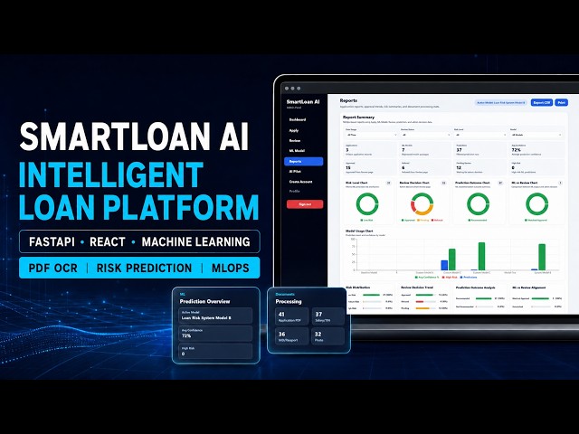 SmartLoan AI | Full-Stack Loan Processing with FastAPI, PDF OCR, ML & MLOps