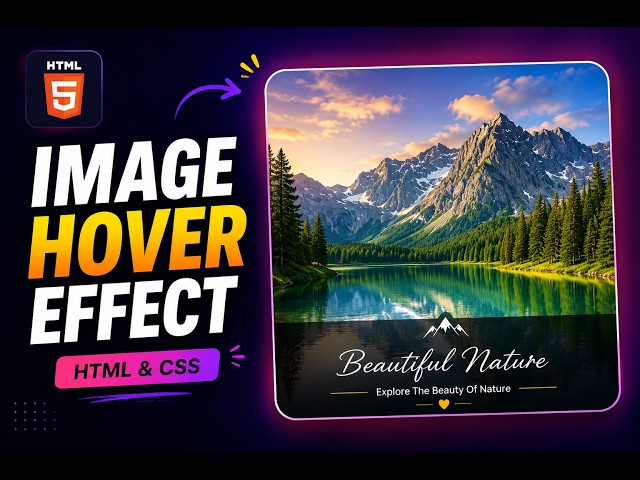 Create a Stunning Image Hover Effect with HTML & CSS 😍