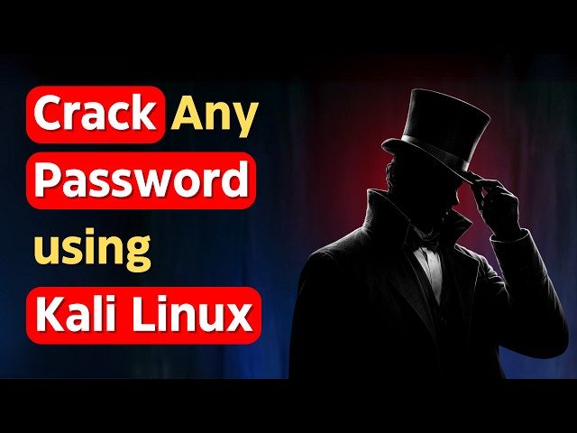 How to Crack Any Password using Kali Linux?
