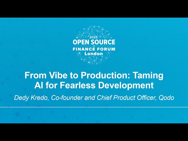 From Vibe to Production: Taming AI for Fearless Development - Dedy Kredo