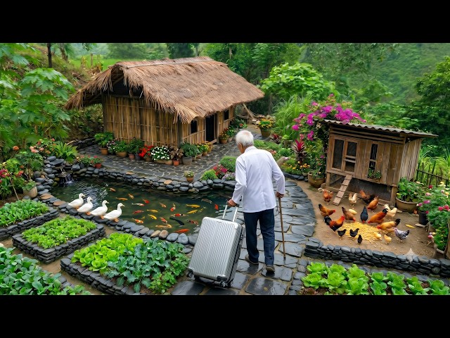 Fired at 60. Renovated Abandoned House, Catching Fish, Building Chicken Coop, Farming. Full video