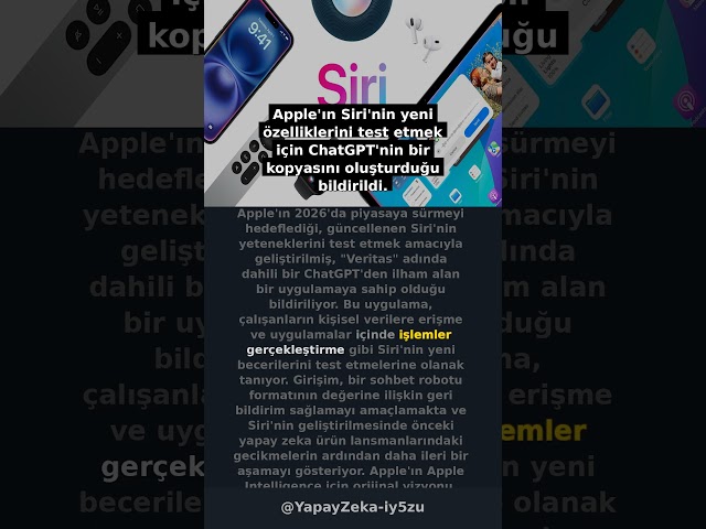 Apple Reportedly Created a Clone of ChatGPT to Test New Siri Features