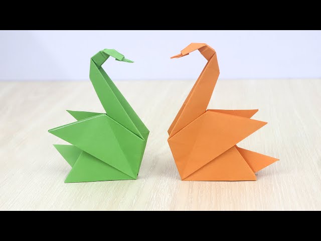 How to Make an Easy Origami Swan - Paper Swan Folding instructions