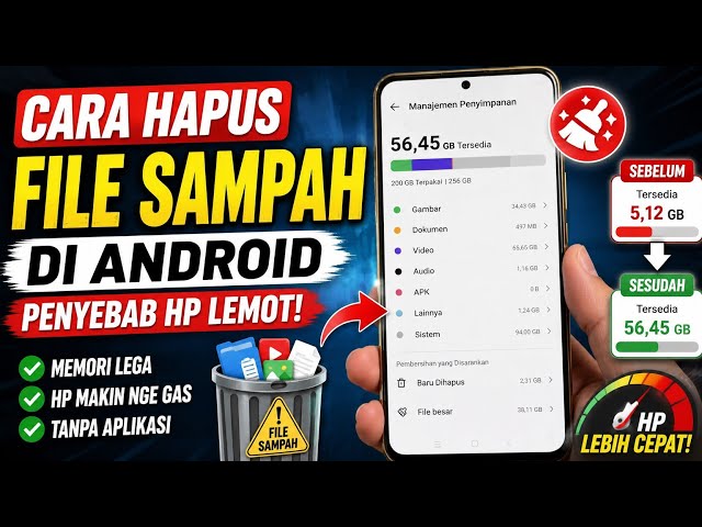 Pantesan HP Lemot ‼️ Cara Hapus File Sampah Tersembunyi di Android Penyebab HP Lemot
