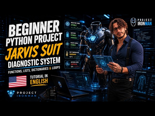 🟤 Beginner Python Project: JARVIS Suit Diagnostic System
